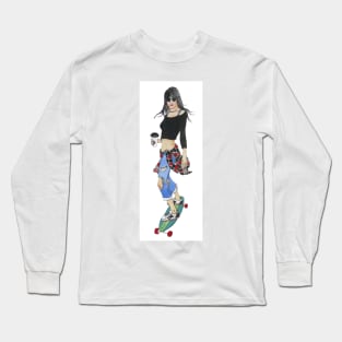 Skater Girl Long Sleeve T-Shirt